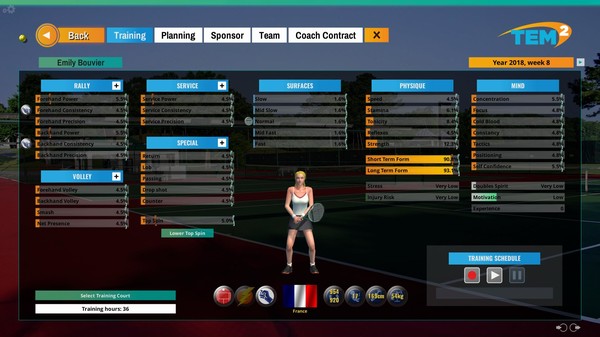 Tennis Elbow Manager 2 gameplay screenshot