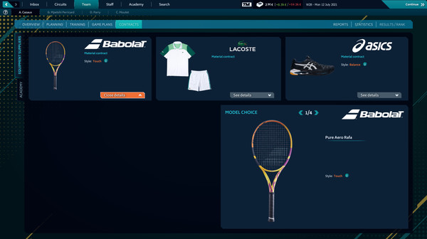 Tennis Manager 2021 gameplay screenshot