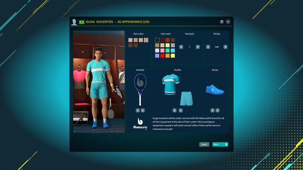Tennis Manager 2022 gameplay screenshot