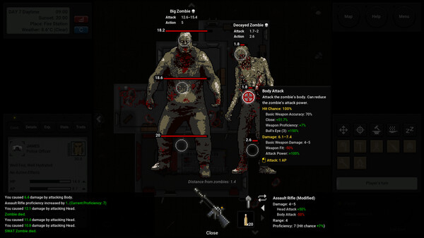 Terminus: Zombie Survivors gameplay screenshot