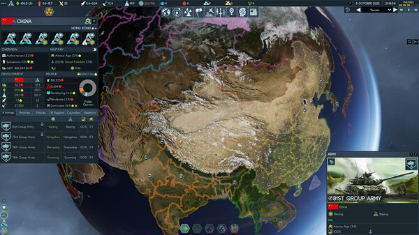 Terra Invicta gameplay screenshot