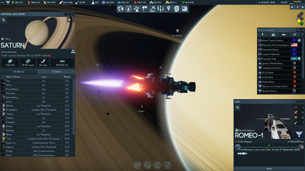 Terra Invicta gameplay screenshot