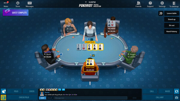 Texas Hold'em Poker: Pokerist gameplay screenshot