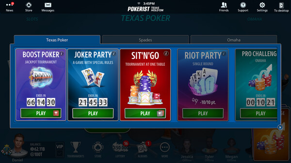 Texas Hold'em Poker: Pokerist gameplay screenshot