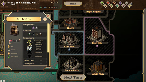 The Commission 1920: Organized Crime Grand Strategy gameplay screenshot