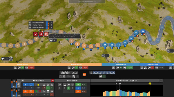 The Cyclist: Tactics gameplay screenshot