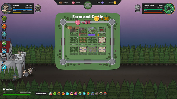 The Defender: Farm and Castle gameplay screenshot