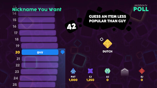 The Jackbox Survey Scramble gameplay screenshot