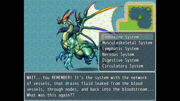 The King's Request: Physiology and Anatomy Revision Game gameplay screenshot