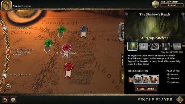 The Lord of the Rings: Adventure Card Game - Definitive Edition gameplay screenshot