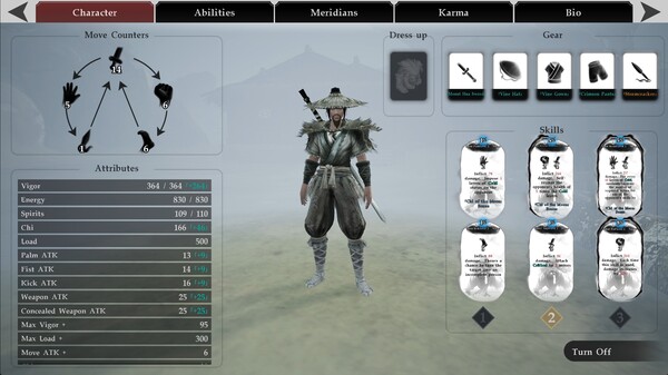 The Matchless Kungfu gameplay screenshot