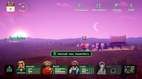 The Oregon Trail gameplay screenshot