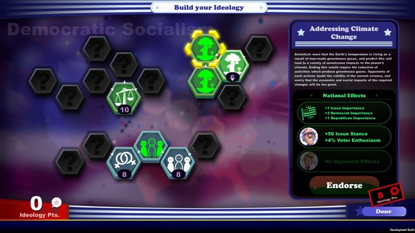 The Political Machine 2020 gameplay screenshot