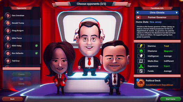The Political Machine 2024 gameplay screenshot