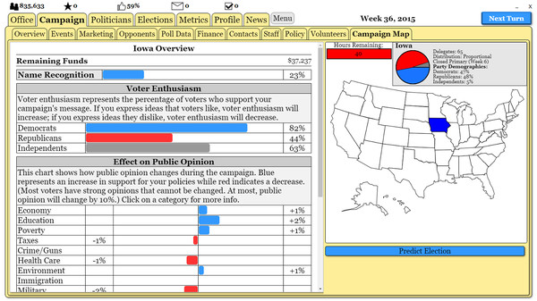 The Political Process gameplay screenshot