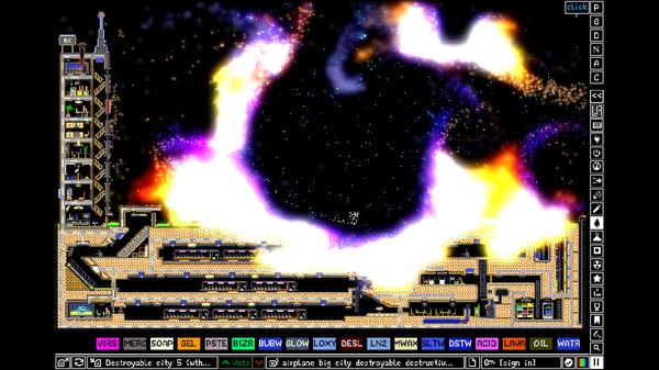 The Powder Toy gameplay screenshot