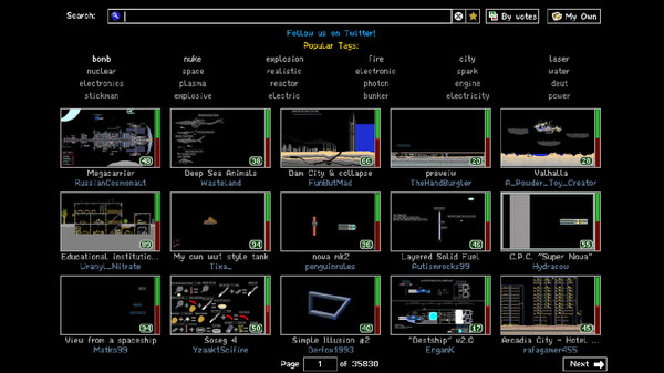 The Powder Toy gameplay screenshot