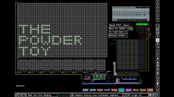 The Powder Toy gameplay screenshot