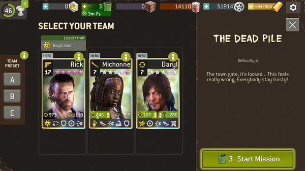 The Walking Dead: No Man's Land gameplay screenshot