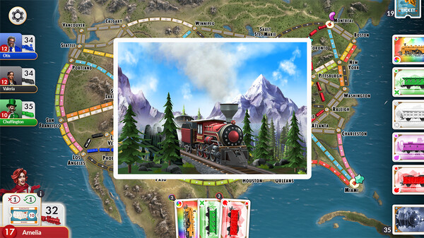 Ticket to Ride® gameplay screenshot
