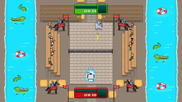 Timber Tennis: Versus gameplay screenshot