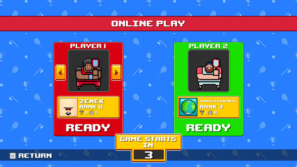 Timber Tennis: Versus gameplay screenshot