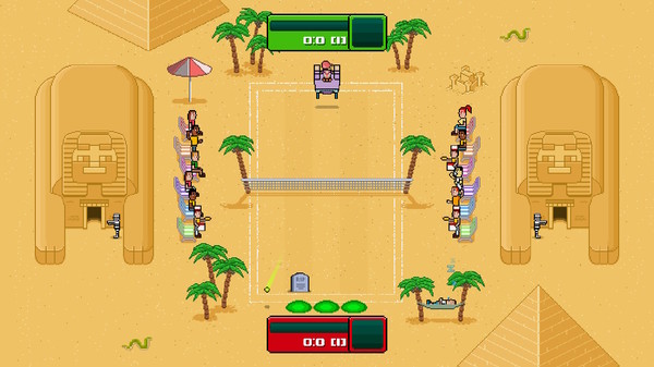 Timber Tennis: Versus gameplay screenshot