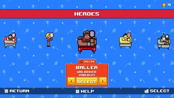 Timber Tennis: Versus gameplay screenshot