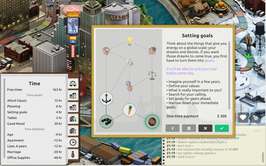 Timeflow – Life Sim gameplay screenshot
