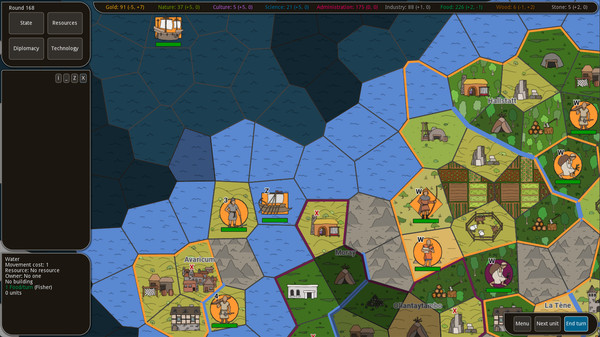 Timeline gameplay screenshot