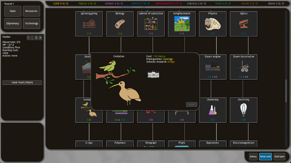 Timeline gameplay screenshot