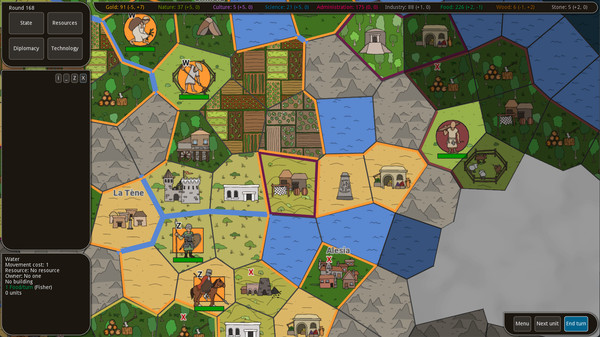 Timeline gameplay screenshot