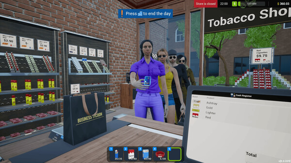 Tobacco Shop Simulator: Prologue gameplay screenshot