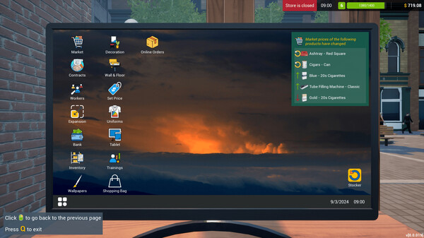 Tobacco Shop Simulator: Prologue gameplay screenshot