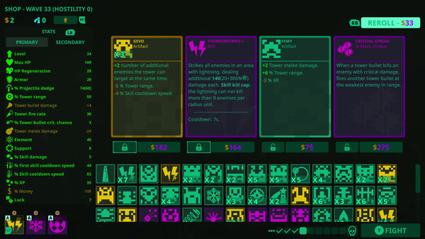 Towerful Defense: A Rogue TD gameplay screenshot