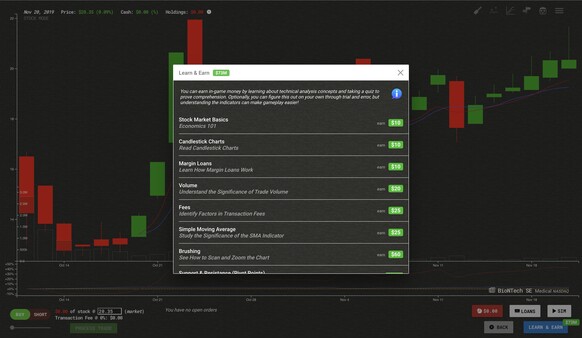 Trade Bots: A Technical Analysis Simulation gameplay screenshot