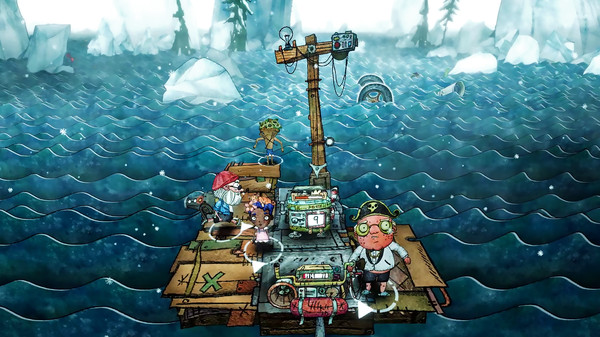 Trash Sailors: Co-Op Trash Raft Simulator gameplay screenshot
