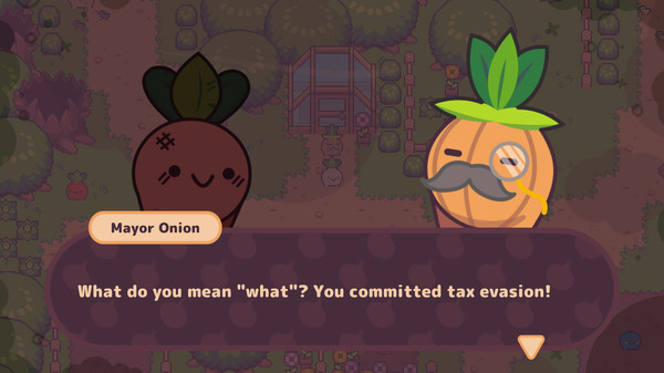 Turnip Boy Commits Tax Evasion gameplay screenshot