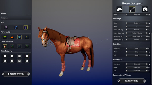 Unbridled: Horse Designer gameplay screenshot