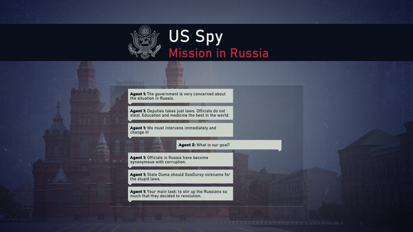 US Spy: Mission in Russia gameplay screenshot