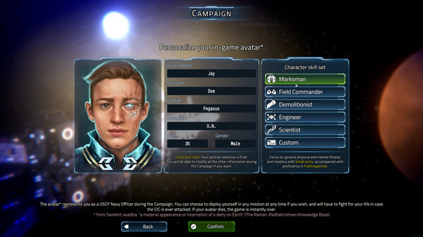 USC: Counterforce gameplay screenshot