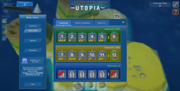Utopia gameplay screenshot
