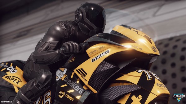 V-Racer Hoverbike gameplay screenshot