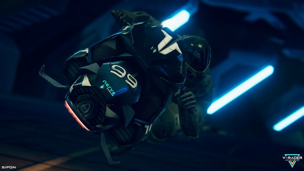 V-Racer Hoverbike gameplay screenshot