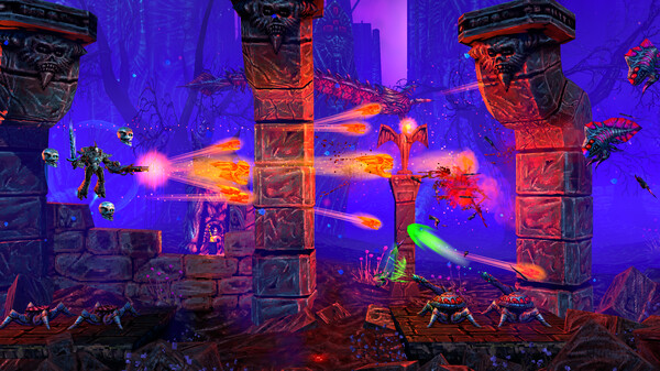 Valfaris: Mecha Therion gameplay screenshot