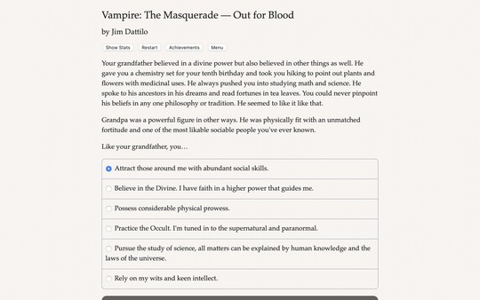 Vampire: The Masquerade — Out for Blood gameplay screenshot