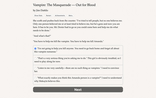 Vampire: The Masquerade — Out for Blood gameplay screenshot
