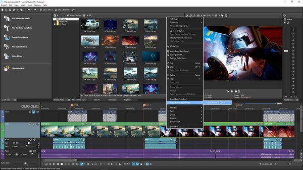 VEGAS Movie Studio 15 Platinum Steam Edition gameplay screenshot