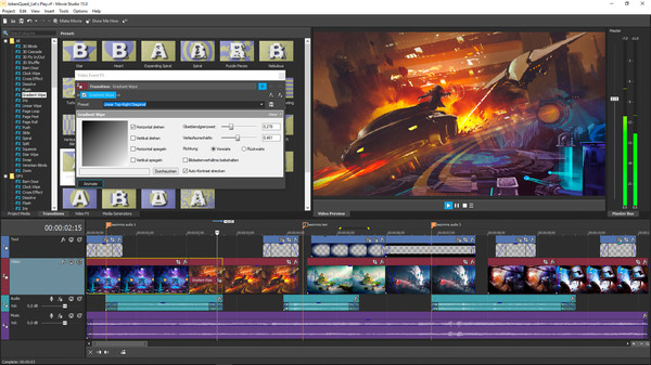 VEGAS Movie Studio 15 Steam Edition gameplay screenshot