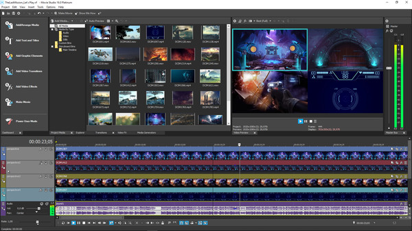 VEGAS Movie Studio 16 Platinum Steam Edition gameplay screenshot